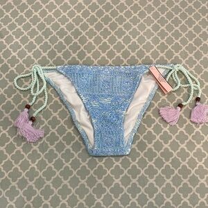 Victoria’s Secret Crochet Side Tie Bikini Bottom S NWT